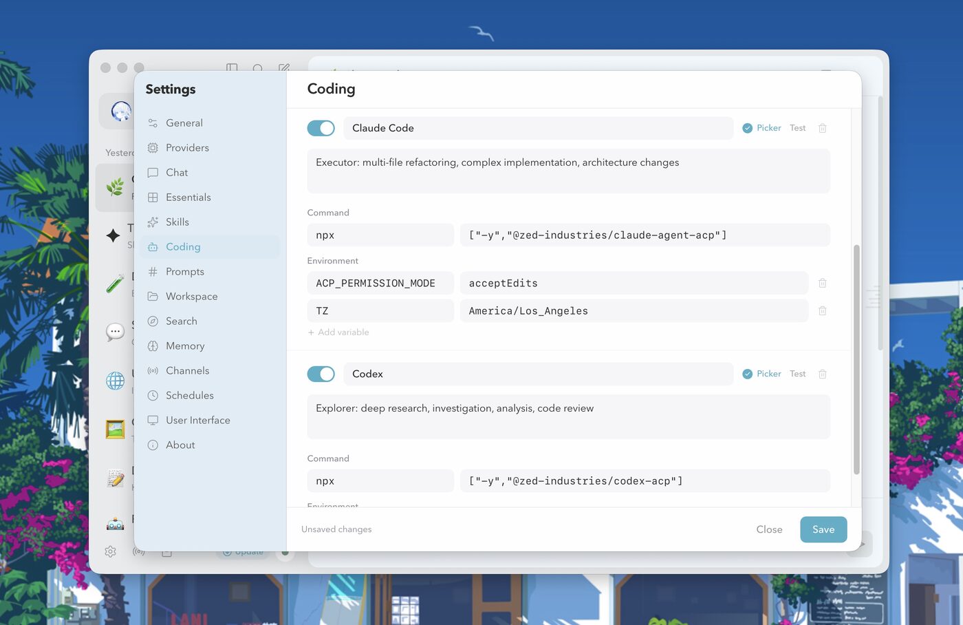 Coding agent profiles